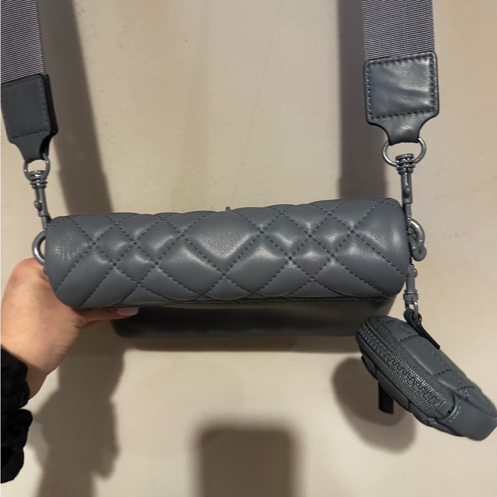 Kurt Geiger London Crossbody Brixton Quilted Mini Drench Shoulder Bag grey - Picture 8 of 12